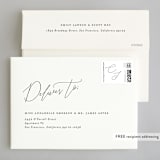 "Bare" - Wedding Invitations in Cloud by Kelly Nasuta - FREE Recipient Addressing