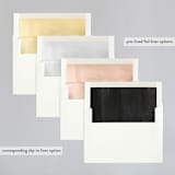 "Bare" - Wedding Invitations in Cloud by Kelly Nasuta - Envelope Liner Options