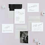 "Bare" - Wedding Invitations in Cloud by Kelly Nasuta - Invitation Suite