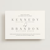"The Space Between" - Wedding Invitations in Sugar by Jessica Williams - Front