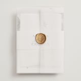 "Charming" - Wedding Invitations in Pearl by AK Graphics - Assembled with Vellum Wrap and Wax Seal
