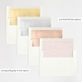 "The Ace" - Wedding Invitations in Petal by Rochelle Renee - Envelope Liner Options
