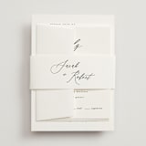 "Corison" - Wedding Invitations in Classic by Kelly Schmidt - Assembled with Belly Band