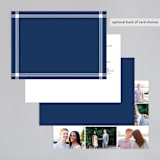 "window pane check" - Wedding Invitations in Navy by Kerry Doyle - Back of Card