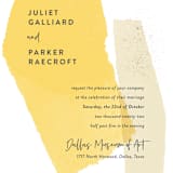 "Collage" - Wedding Invitations in Golden Rod by Ann Gardner - Close-Up