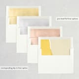 "Collage" - Wedding Invitations in Golden Rod by Ann Gardner - Envelope Liner Options