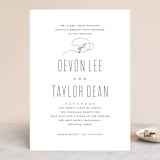 "Moderna" - Wedding Invitations in Cloud by Stacey Meacham - Front