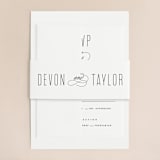 "Moderna" - Wedding Invitations in Cloud by Stacey Meacham - Assembled