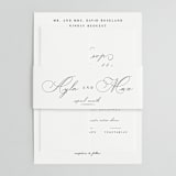 "Sweet Nothings" - Wedding Invitations in Linen by Keen Peachy - Assembled
