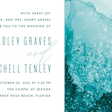 "New Wave" - Wedding Invitations in Marine by Kaydi Bishop - Close-Up