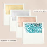"New Wave" - Wedding Invitations in Marine by Kaydi Bishop - Envelope Liner Options