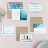 "New Wave" - Wedding Invitations in Marine by Kaydi Bishop - Invitation Suite