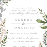 "Spring Wildflowers" - Wedding Invitations in Garden by Christie Elise - Close-Up