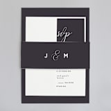 "Right Side" - Wedding Invitations in Blackberry by Susan Brown - Assembled