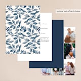 "Southern Comfort" - Wedding Invitations in French Blue by Chris Griffith - Back of Card