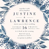 "Southern Comfort" - Wedding Invitations in French Blue by Chris Griffith - Close-Up