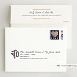 "Mosaic" - Wedding Invitations in Navy by GeekInk Design - FREE Recipient Addressing