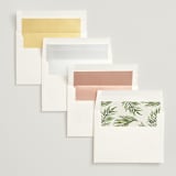 "Tropical Vows" - Wedding Invitations in Jade by Chris Griffith - Envelope Liner Options