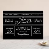 "Vesperum" - Wedding Invitations in Slate by GeekInk Design - Front