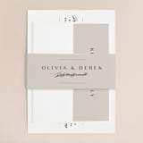 "Photographed" - Wedding Invitations in Ecru by Creo Study - Assembled