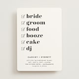 "Key Ingredients" - Wedding Invitations in Cotton by Christie Garcia - Front
