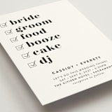"Key Ingredients" - Wedding Invitations in Cotton by Christie Garcia - Detail