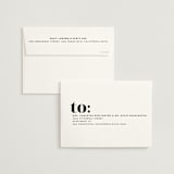 "Key Ingredients" - Wedding Invitations in Cotton by Christie Garcia - FREE Recipient Addressing