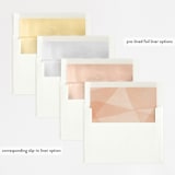 "Desert Wash" - Wedding Invitations in Peach by Amy Kross - Envelope Liner Options