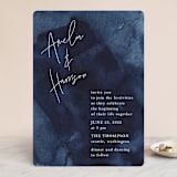 "Plain and Simple" - Wedding Invitations in Sapphire by Chris Griffith - Front