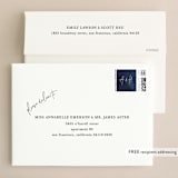 "Plain and Simple" - Wedding Invitations in Sapphire by Chris Griffith - FREE Recipient Addressing