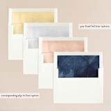 "Plain and Simple" - Wedding Invitations in Sapphire by Chris Griffith - Envelope Liner Options