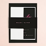 "Crazy in Love" - Wedding Invitations in Hot Pink by Design Lotus - Assembled
