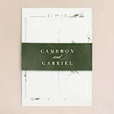"Ensconce" - Wedding Invitations in Leaf by Kristie Kern - Assembled