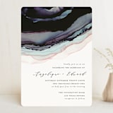 "Flow" - Wedding Invitations in Amethyst by Three Kisses Studio - Front