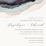 "Flow" - Wedding Invitations in Amethyst by Three Kisses Studio - Close-Up