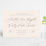 "Scarlet" - Wedding Invitations in Blush by Hooray Creative - Front