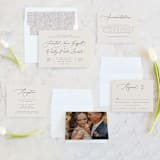 "Scarlet" - Wedding Invitations in Blush by Hooray Creative - Invitation Suite
