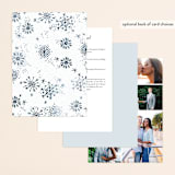 "Midnight Snowfall" - Wedding Invitations in Navy by Alethea and Ruth - Back of Card