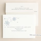 "Midnight Snowfall" - Wedding Invitations in Navy by Alethea and Ruth - FREE Recipient Addressing