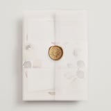 "Bella Mia" - Wedding Invitations in Autumn by Petra Kern - Assembled with Vellum Wrap and Wax Seal