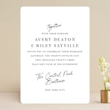 "Composure" - Wedding Invitations in Tuxedo by Jackie Mangiolino - Front