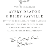 "Composure" - Wedding Invitations in Tuxedo by Jackie Mangiolino - Close-Up