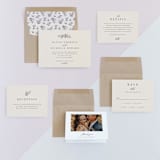 "Leafy Branch" - Wedding Invitations in Latte by Katherine Moynagh - Invitation Suite