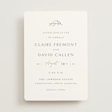 "Sketch" - Wedding Invitations in Cloud by Sara Hicks Malone - Front