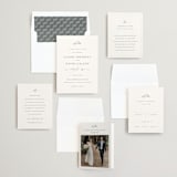 "Sketch" - Wedding Invitations in Cloud by Sara Hicks Malone - Invitation Suite