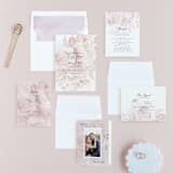 "Wedding Dream" - Wedding Invitations in Blush by Chris Griffith - Invitation Suite