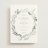 "Amorino" - Wedding Invitations in Sage by Petra Kern - Front