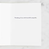 "Love Remains" - Single Greeting Cards in Navy by Haley Warner - Interior