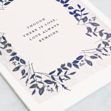 "Love Remains" - Single Greeting Cards in Navy by Haley Warner - Close-Up