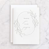 "Essential" - Single Greeting Cards in Snow by Design Lotus - Front